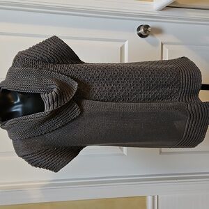 ROXY  Knit Short Sleeve Sweater With Open Front - XL